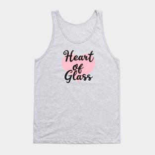 Heart of Glass, black Tank Top